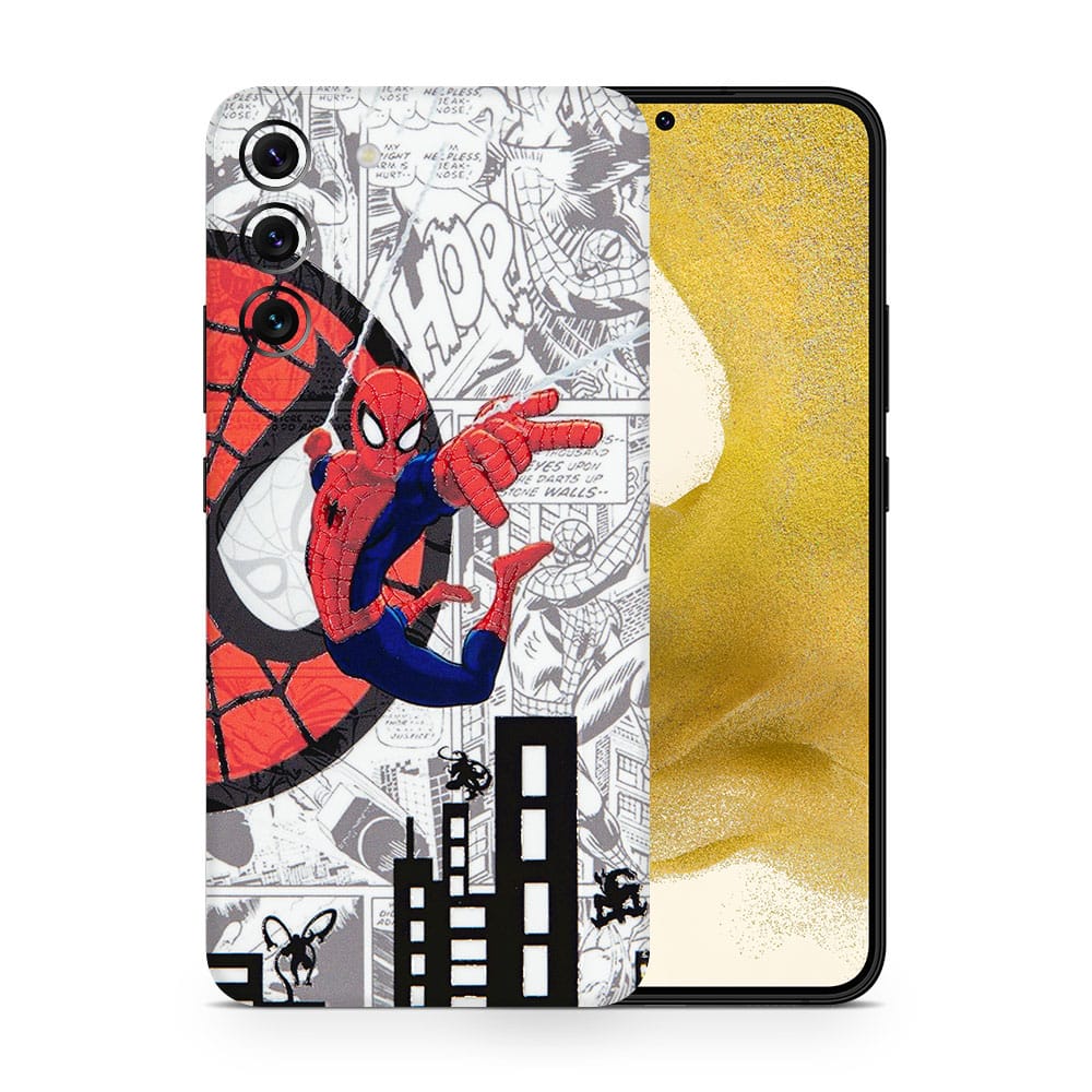 Galaxy s22 plus spiderman comic 3d skin wrapitskin