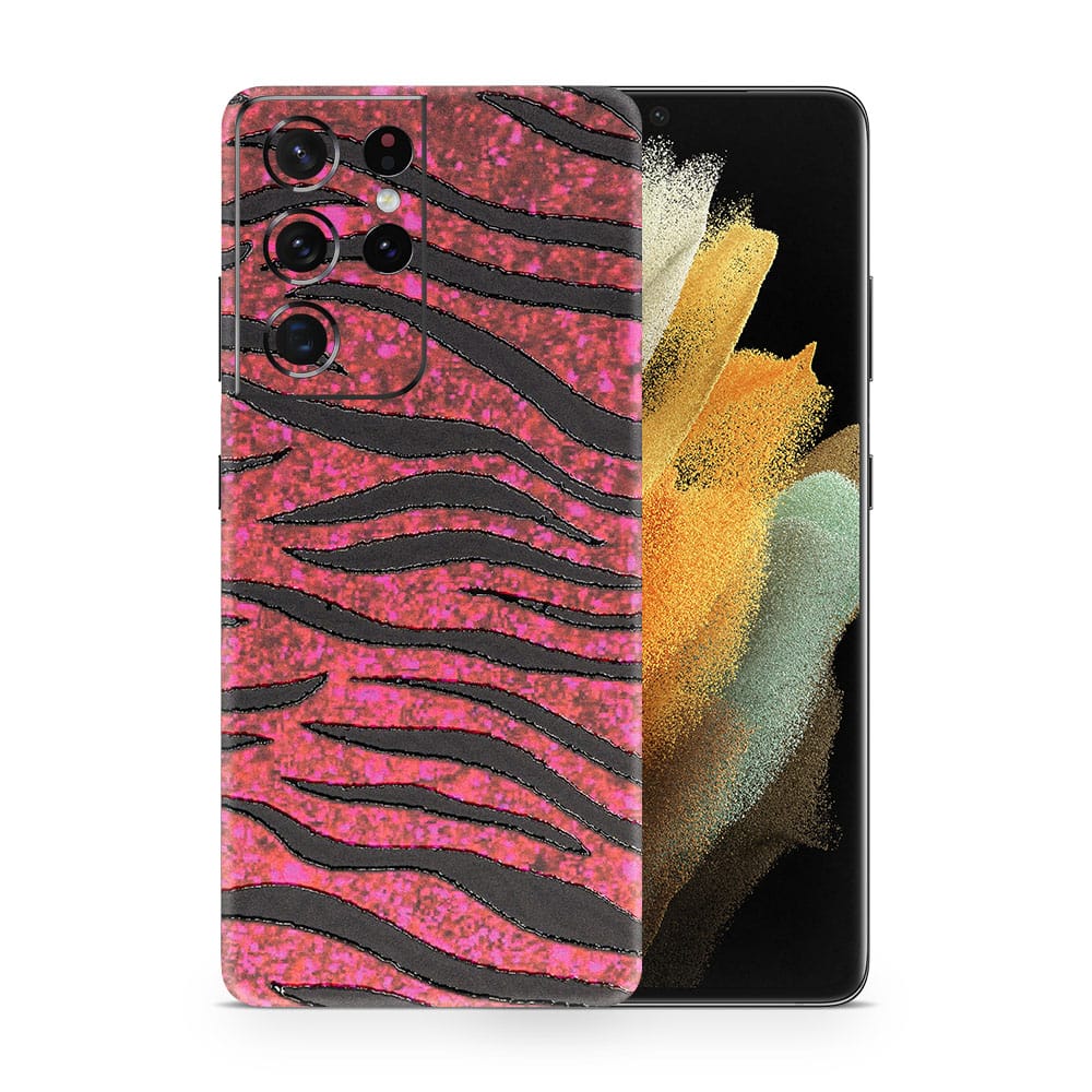 Galaxy s21 ultra red zebra 3d skin wrapitskin