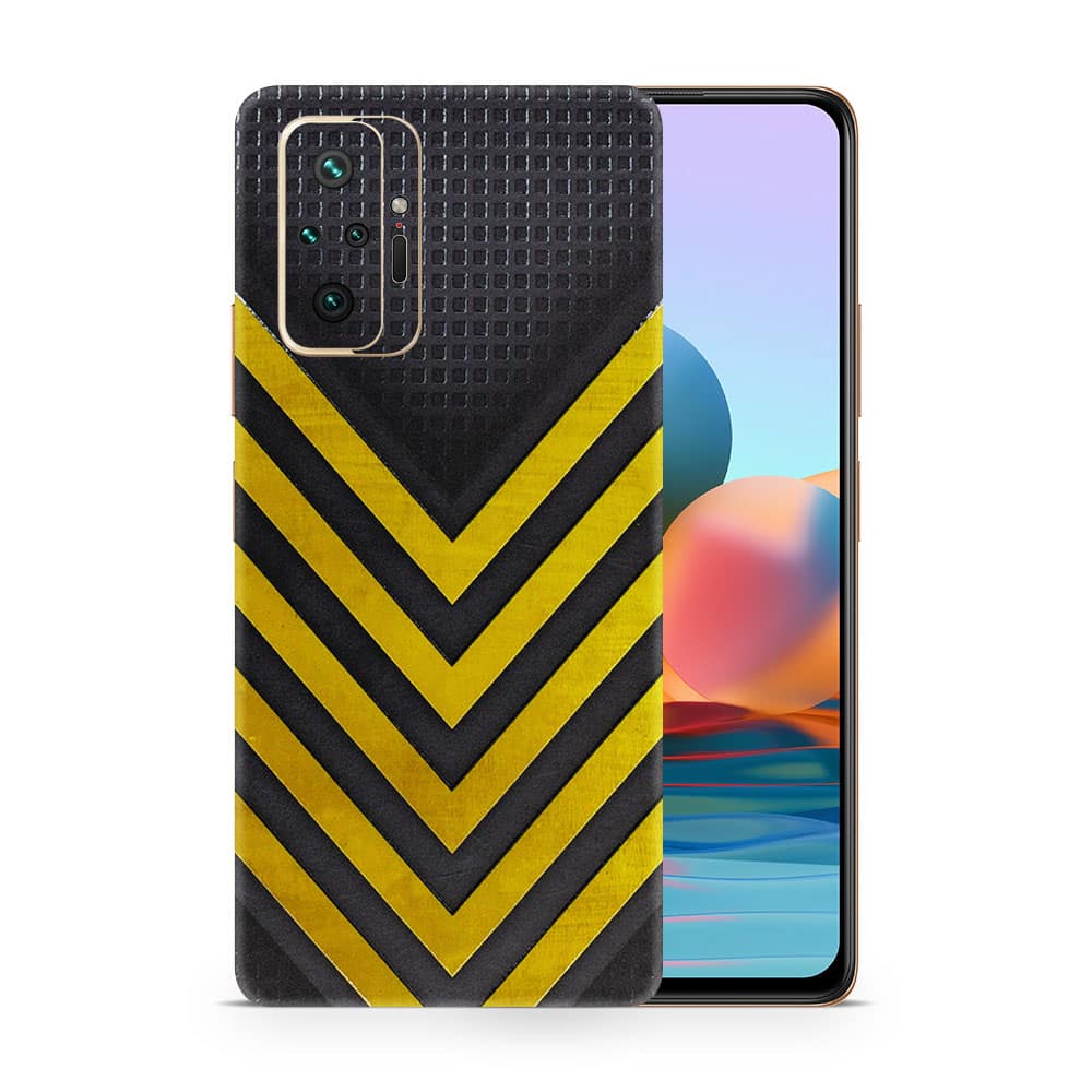 Redmi note 10 pro arrows yellow 3d skin wrapitskin
