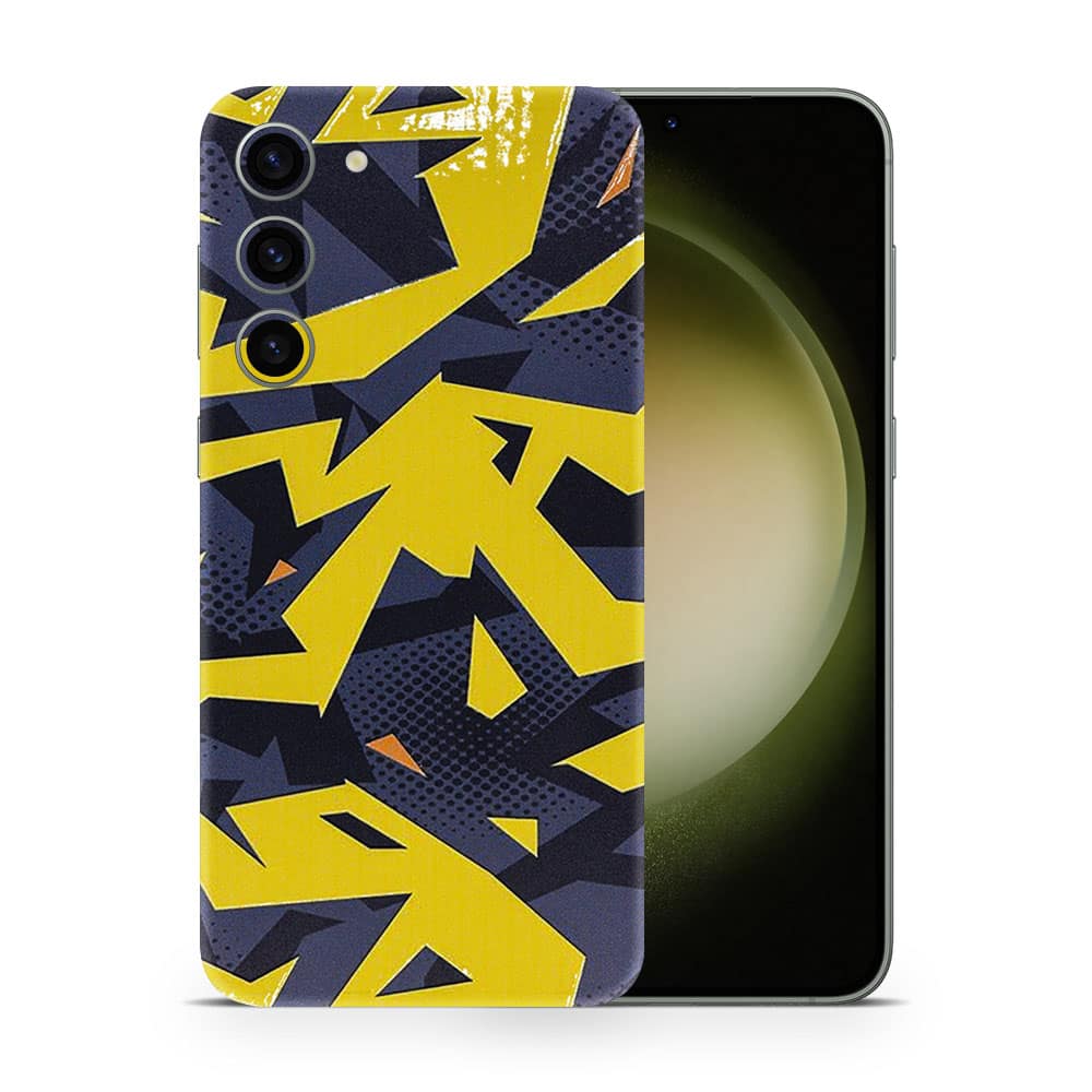 Galaxy s23 plus abstract yellow 3d skin wrapitskin
