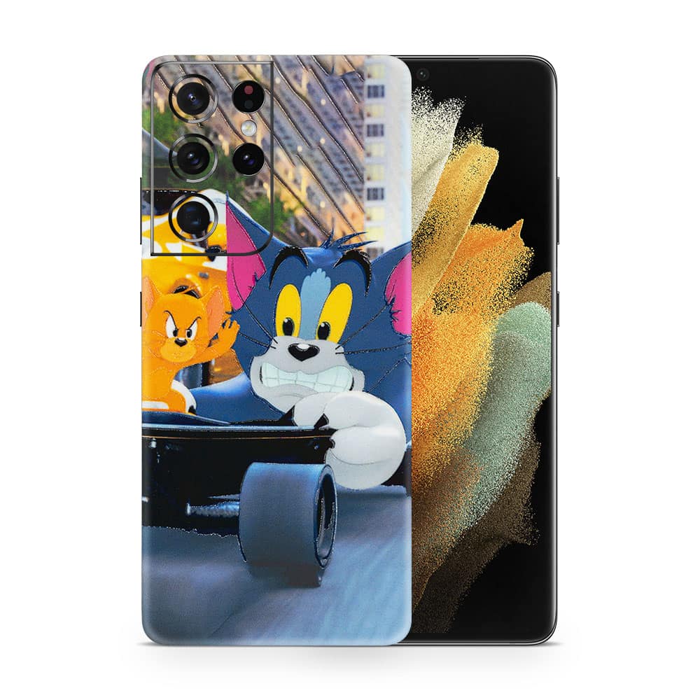 Galaxy s21 ultra tom and jerry 3d skin wrapitskin