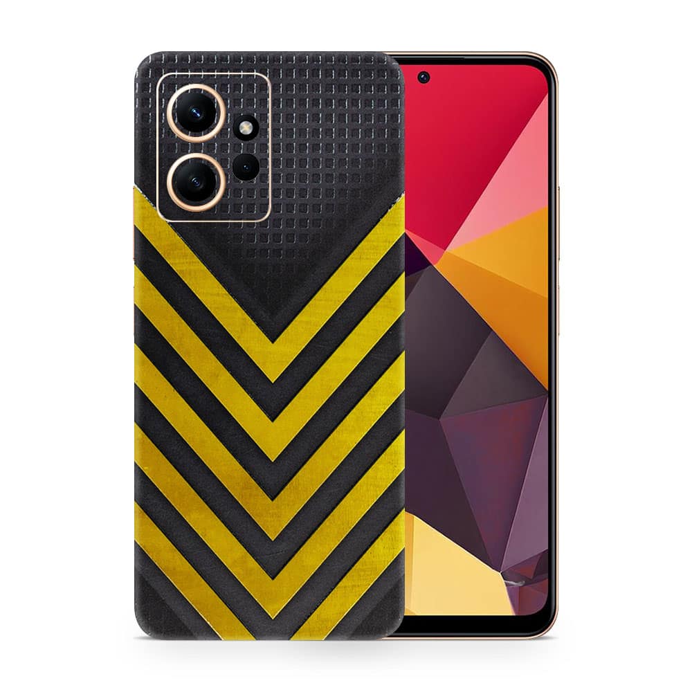 Redmi note 12 4g arrows yellow 3d skin wrapitskin
