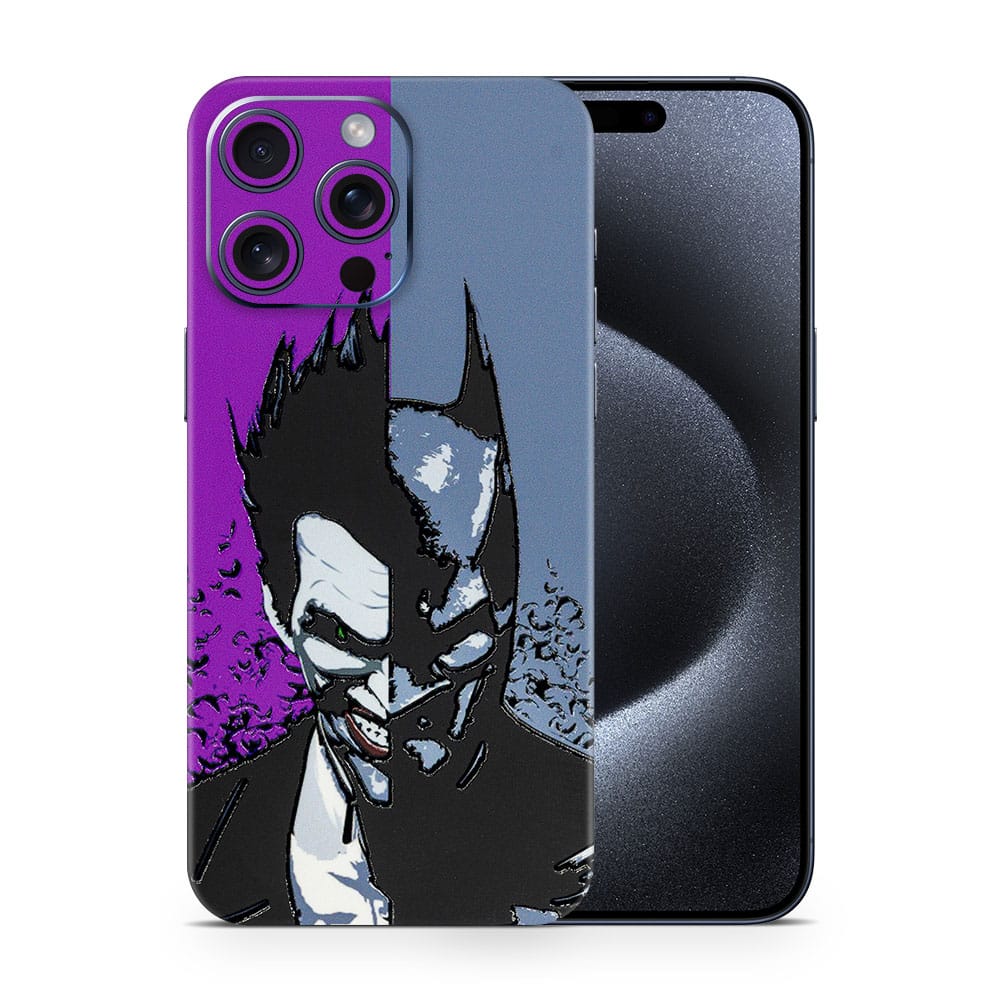 Iphone 15 pro max batman vs joker 3d skin wrapitskin
