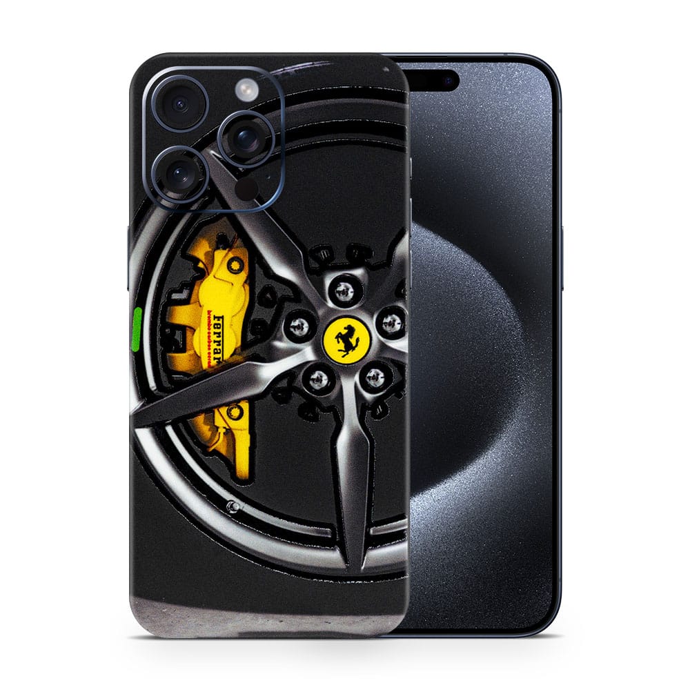 Iphone 15 pro max ferrari rim 3d skin wrapitskin