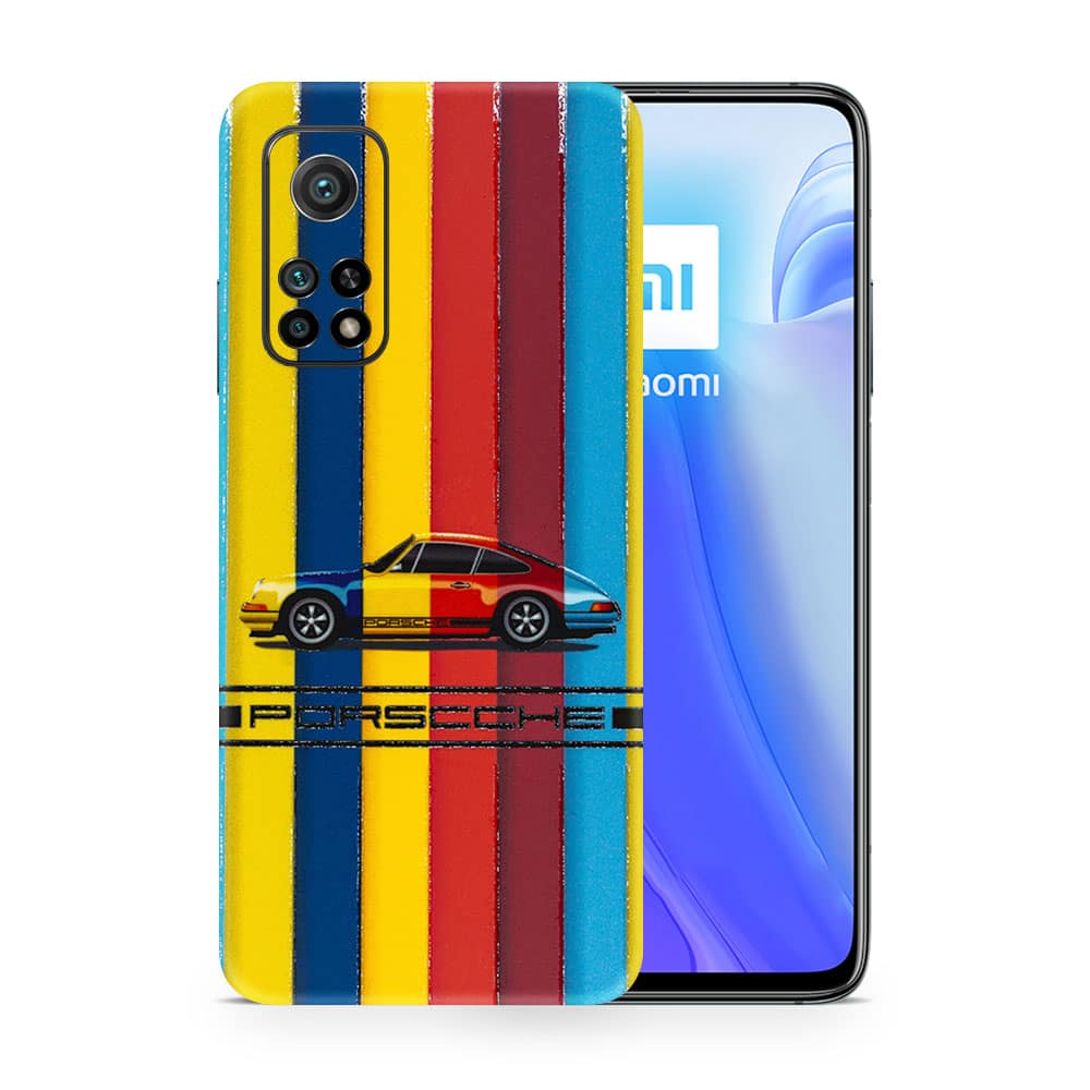 Mi 10t 5g porsche multicolor 3d skin wrapitskin