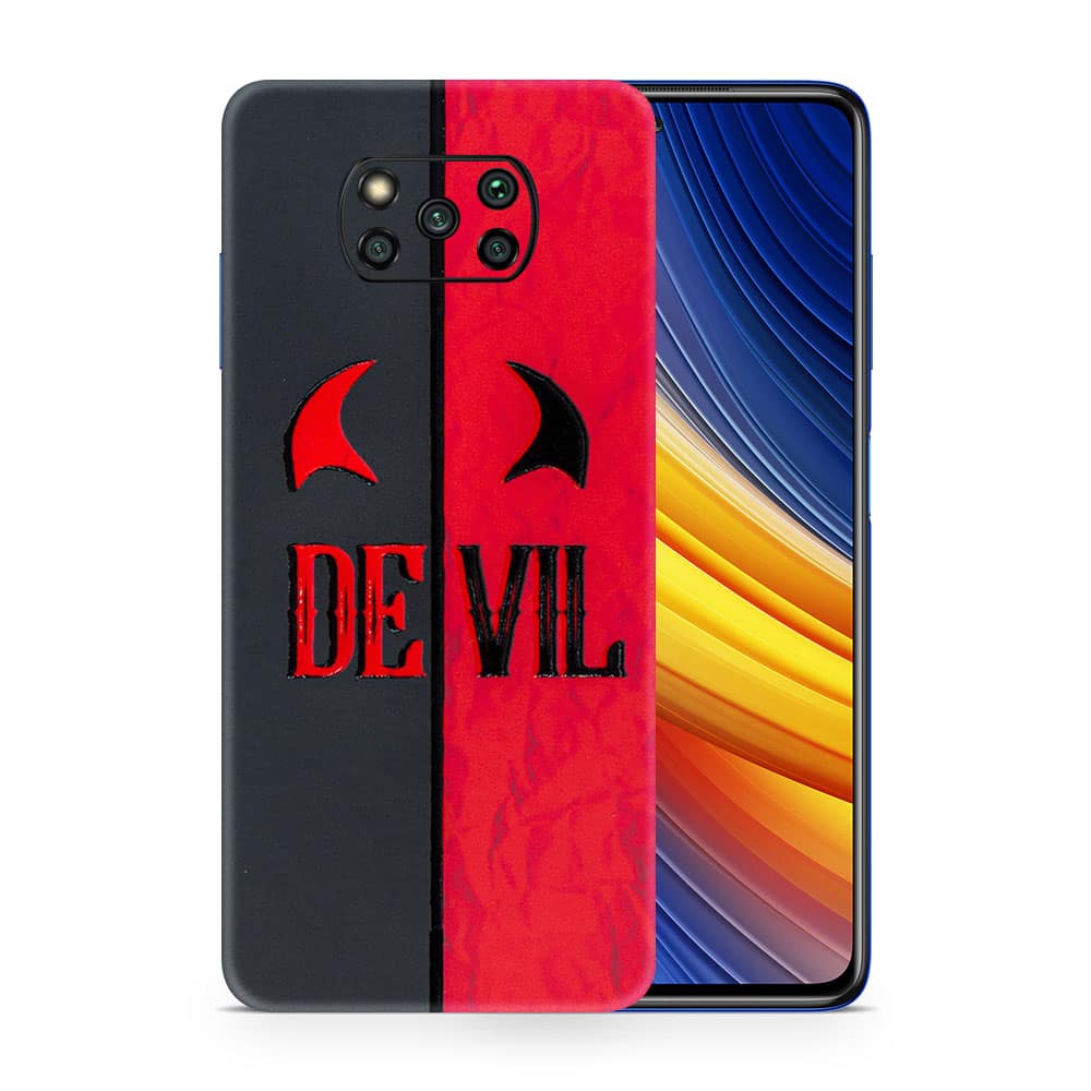 Poco x3 devil 3d skin wrapitskin