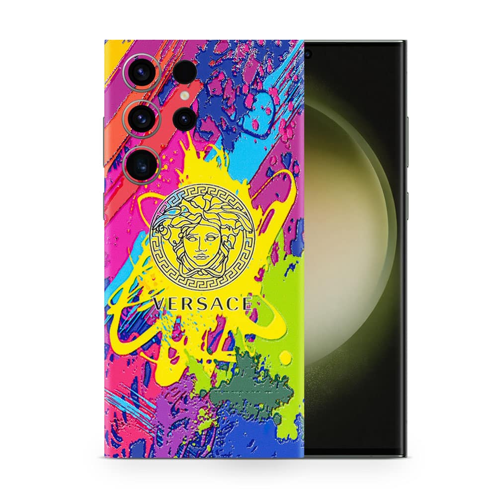 Galaxy s23 ultra versace colorful 3d skin wrapitskin