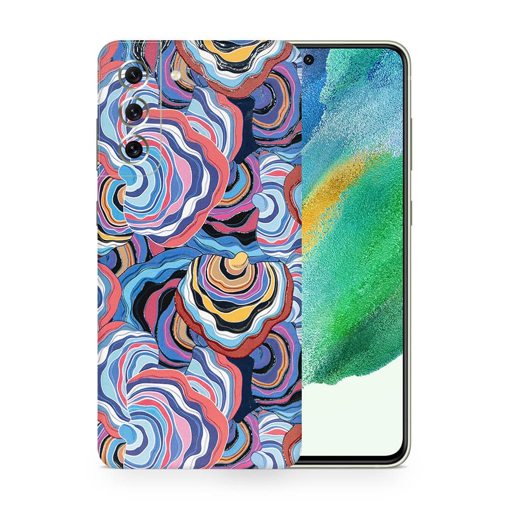 Galaxy s21 fe abstract multicolor 3d skin wrapitskin