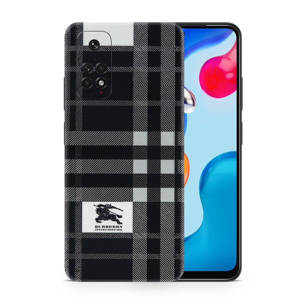 Redmi note 11 burberry 3d skin wrapitskin