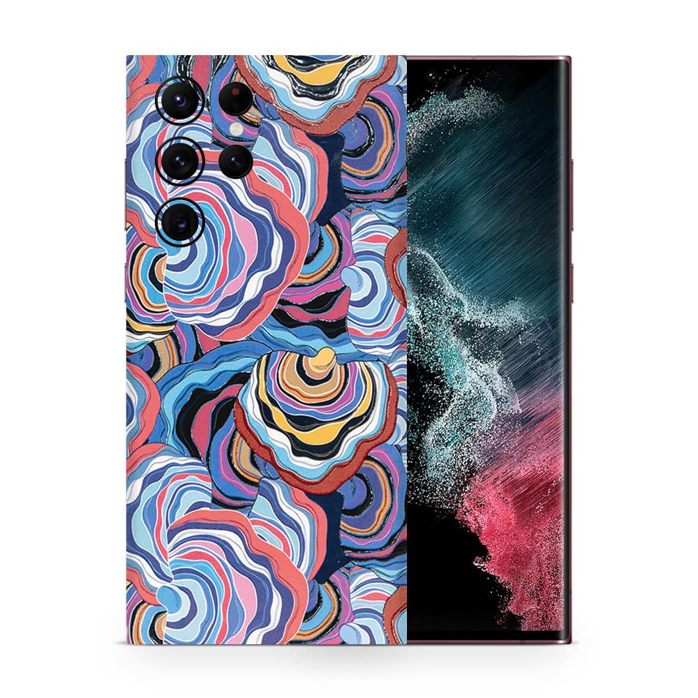 Galaxy s22 ultra abstract multicolor 3d skin wrapitskin