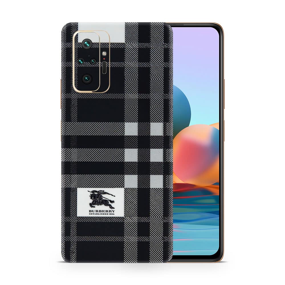 Redmi note 10 pro burberry 3d skin wrapitskin