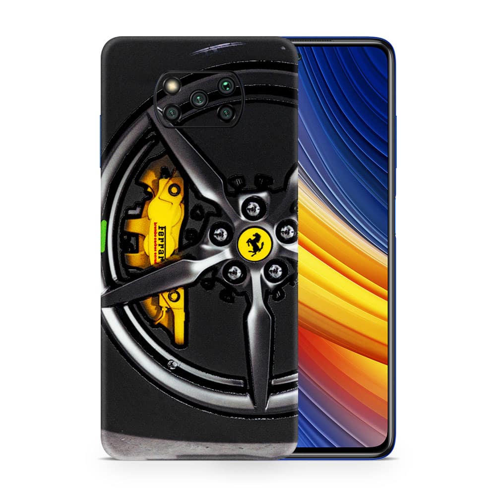 Poco x3 pro ferrari rim 3d skin wrapitskin