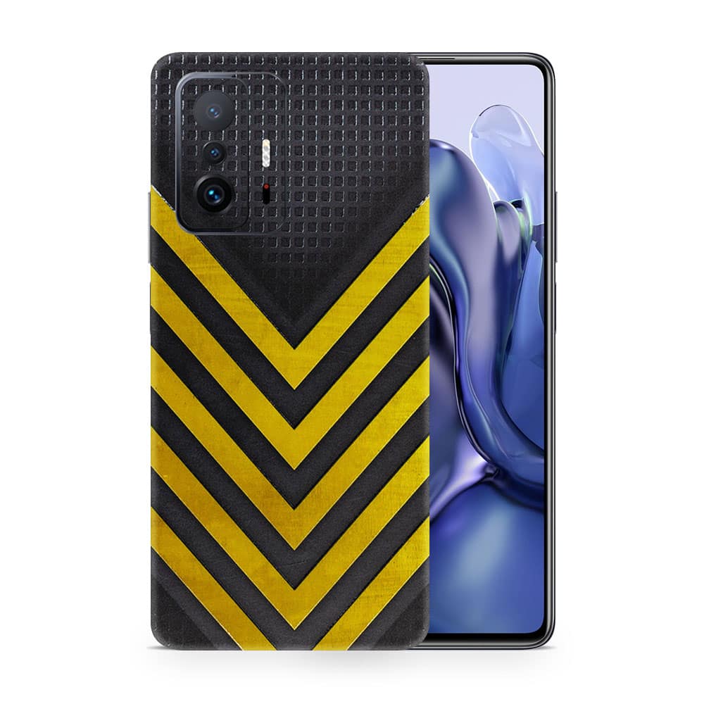 Xiaomi 11t pro arrows yellow 3d skin wrapitskin