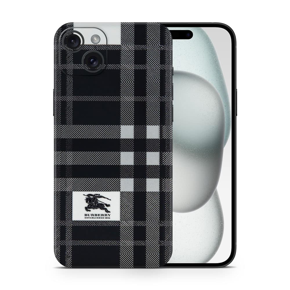 Iphone 15 plus burberry 3d skin wrapitskin