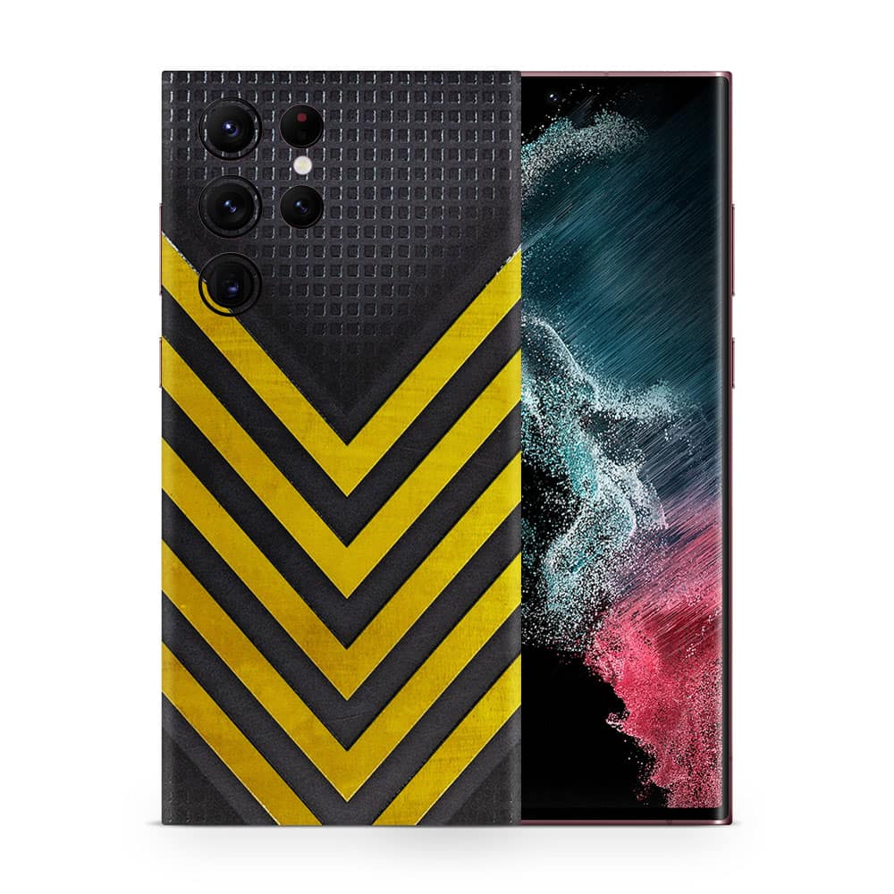 Galaxy s22 ultra arrows yellow 3d skin wrapitskin