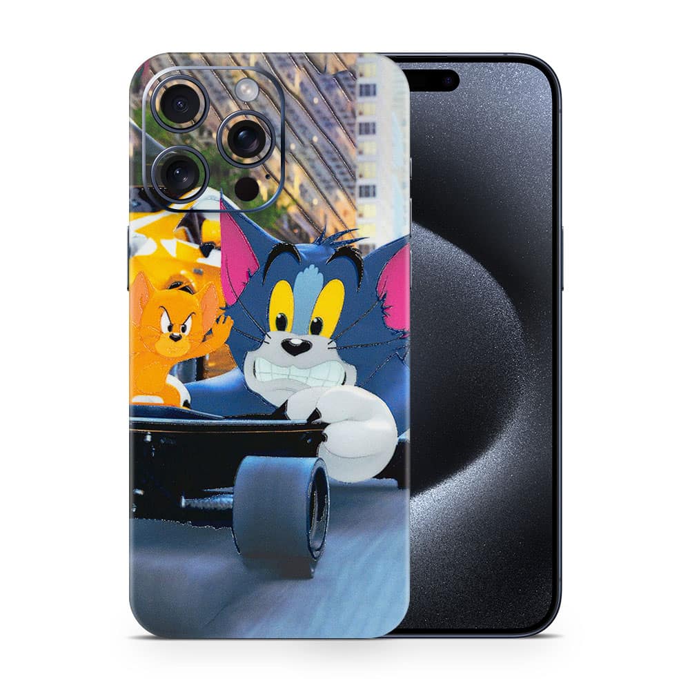 Iphone 15 pro max tom and jerry 3d skin wrapitskin