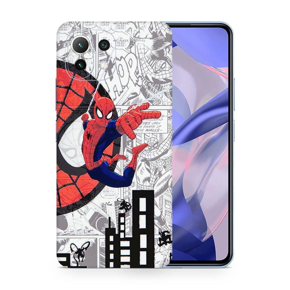 Mi 11 lite spiderman comic 3d skin wrapitskin