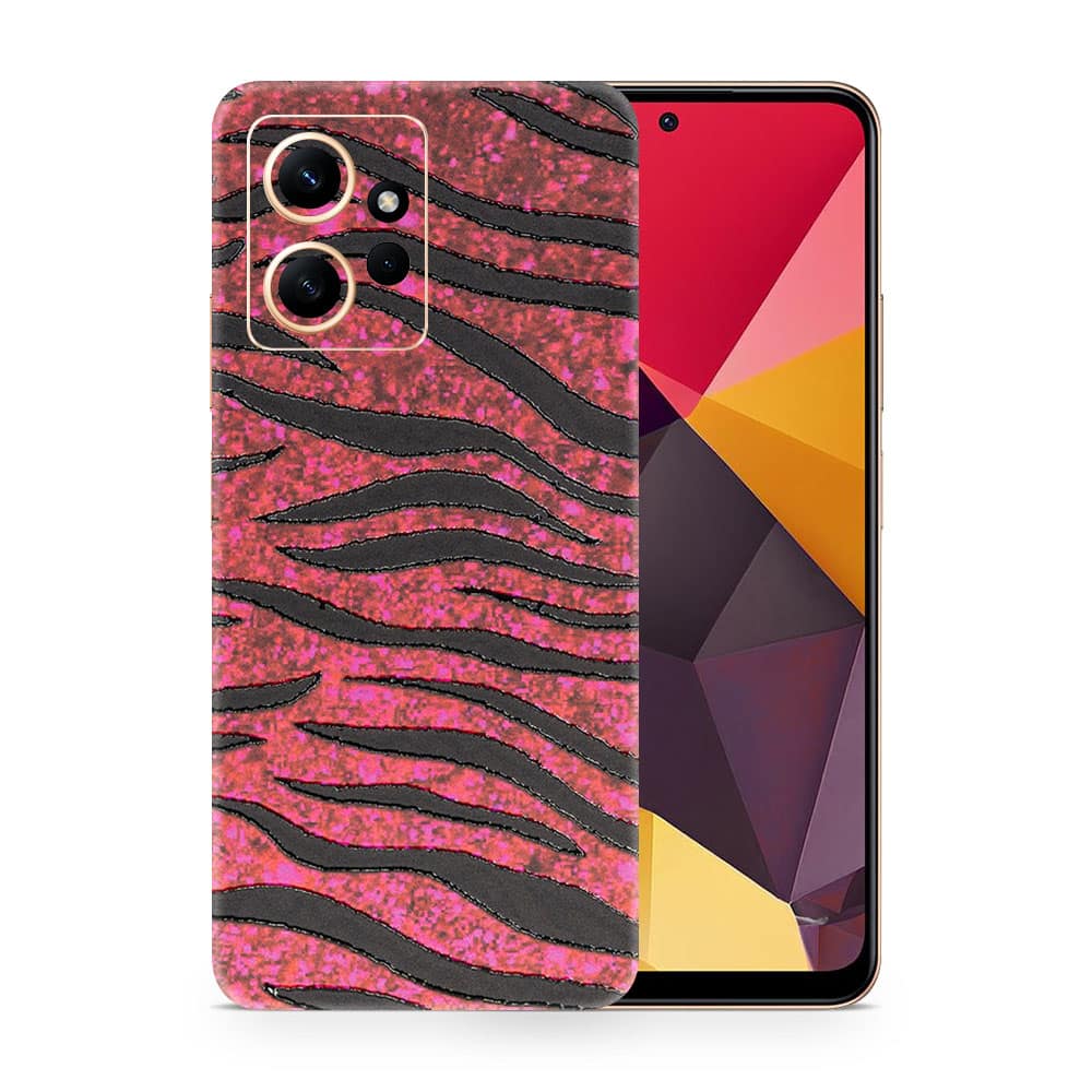Redmi note 12 4g red zebra 3d skin wrapitskin