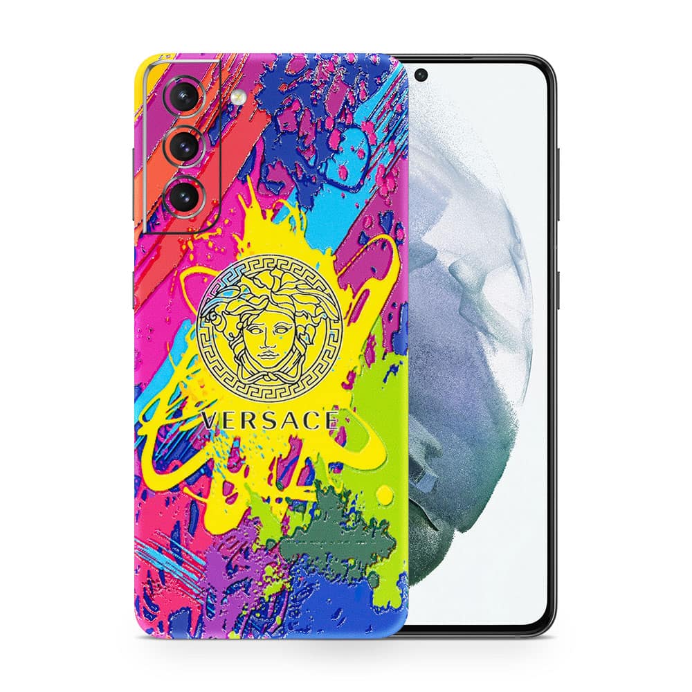 Galaxy s21 plus versace colorful 3d skin wrapitskin
