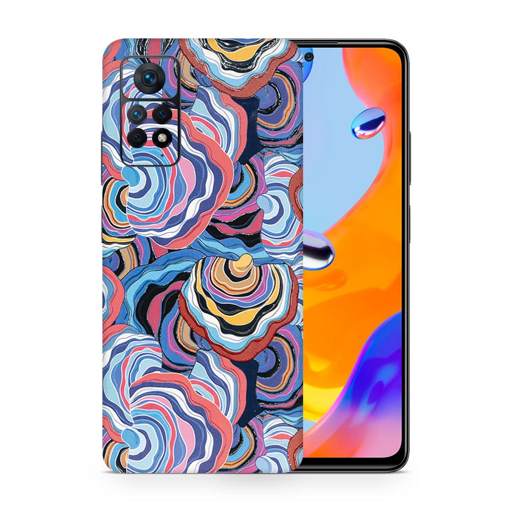 Redmi note 11 pro abstract multicolor 3d skin wrapitskin