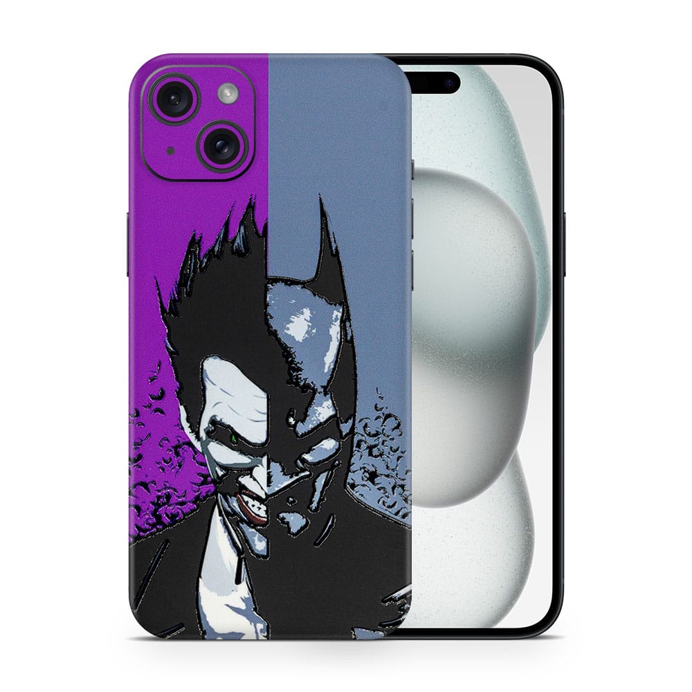Iphone 15 plus batman vs joker 3d skin wrapitskin