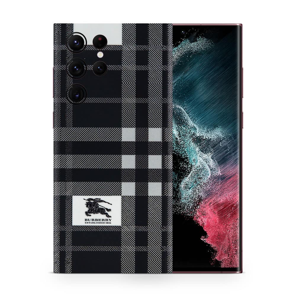 Galaxy s22 ultra burberry 3d skin wrapitskin