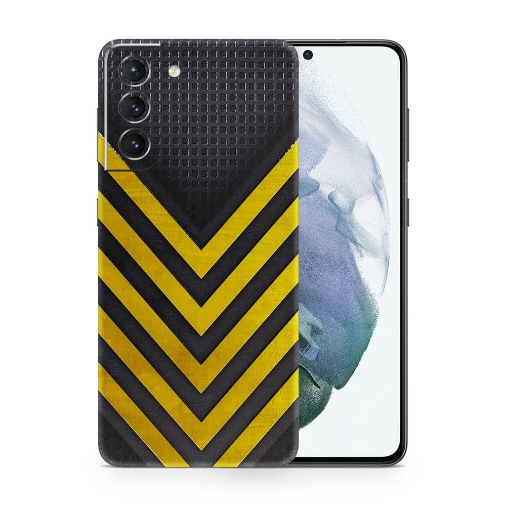 Galaxy s21 arrows yellow 3d skin wrapitskin