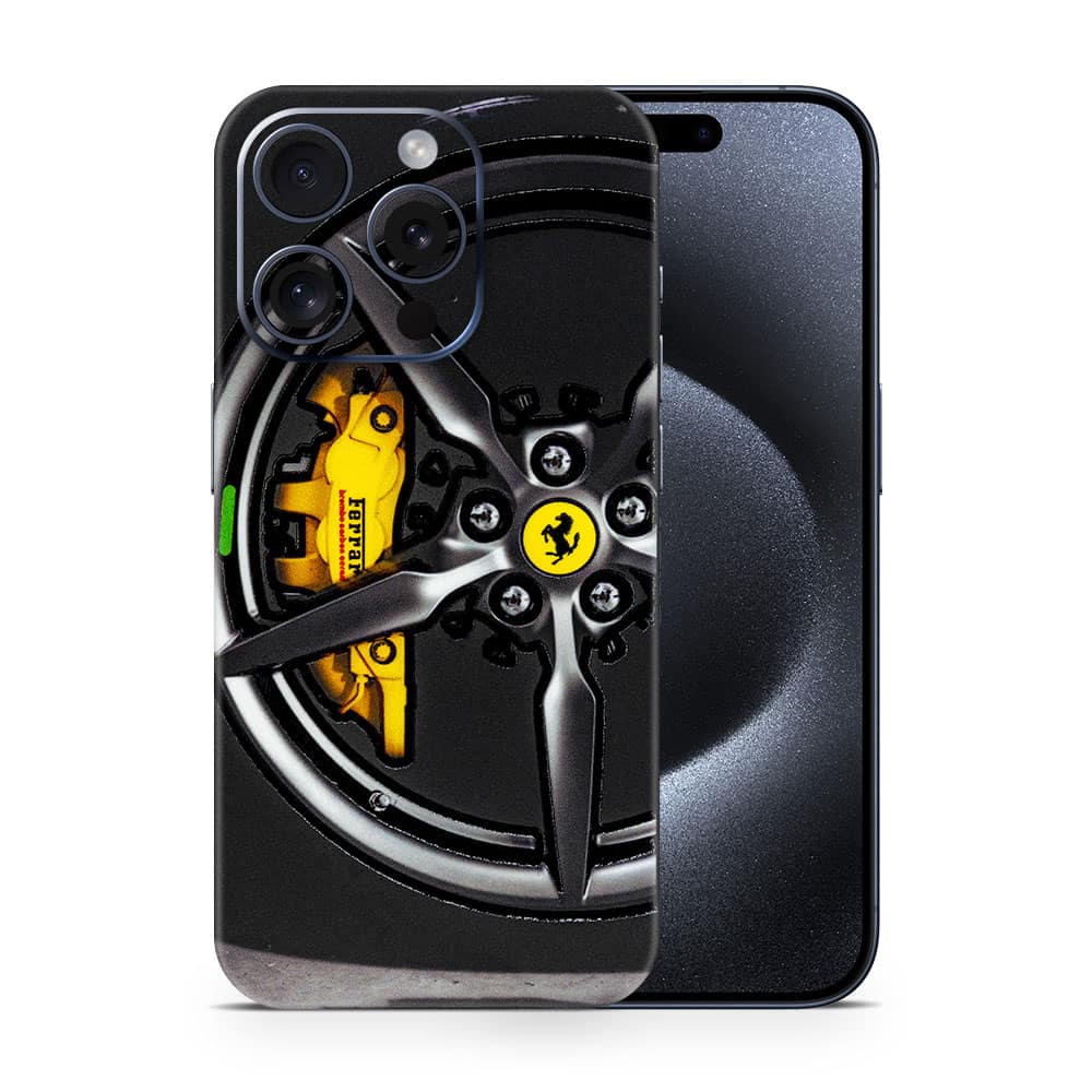 Iphone 15 pro ferrari rim 3d skin wrapitskin