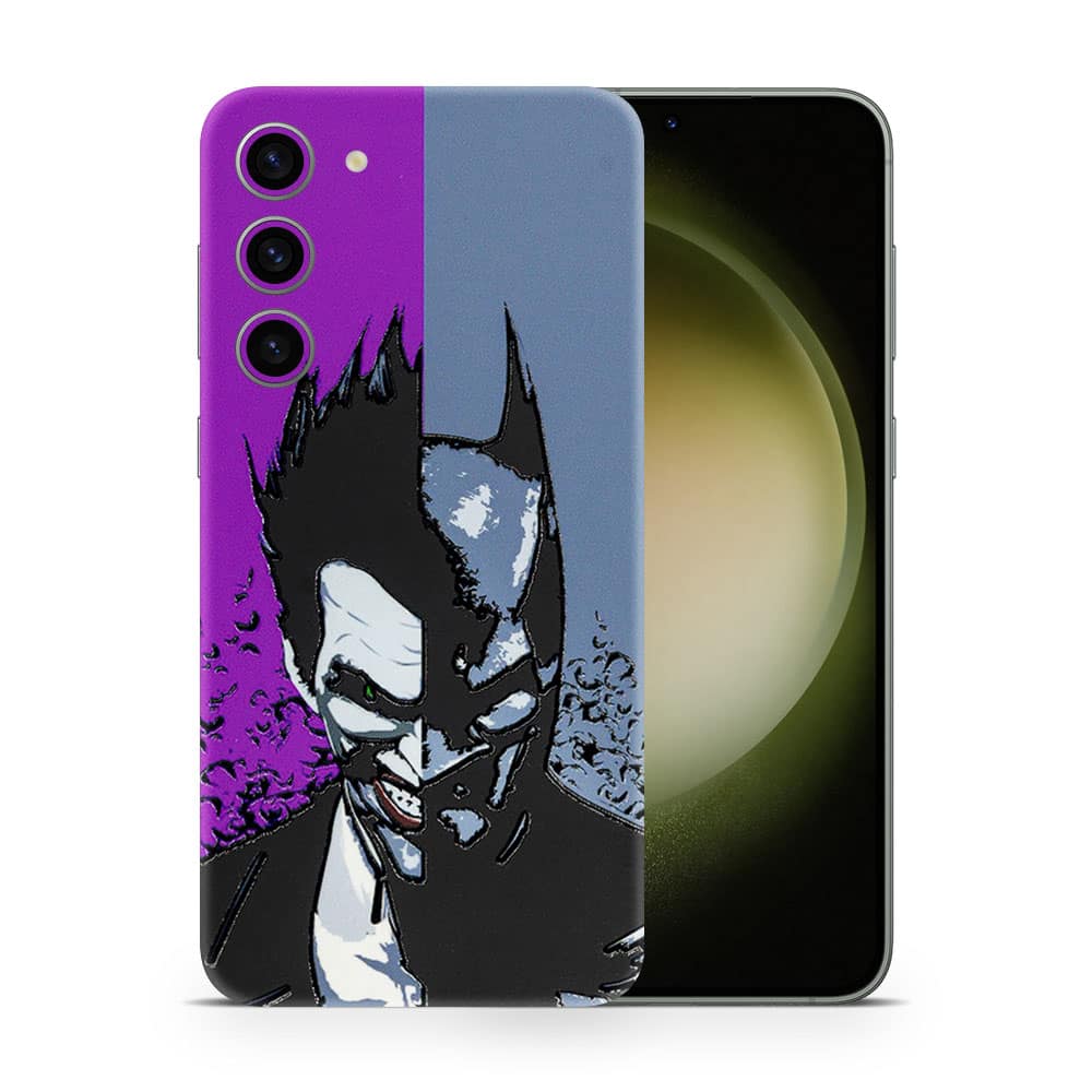 Galaxy s23 plus batman vs joker 3d skin wrapitskin
