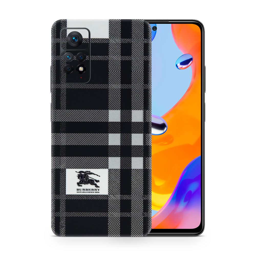 Redmi note 11 pro burberry 3d skin wrapitskin