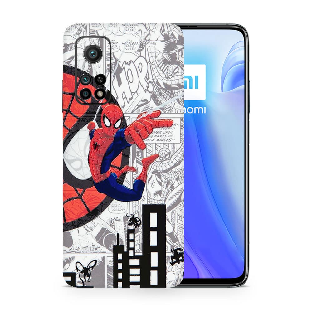Mi 10t 5g spiderman comic 3d skin wrapitskin