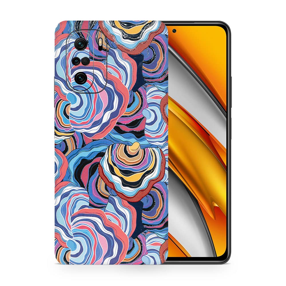 Poco f3 abstract multicolor 3d skin wrapitskin