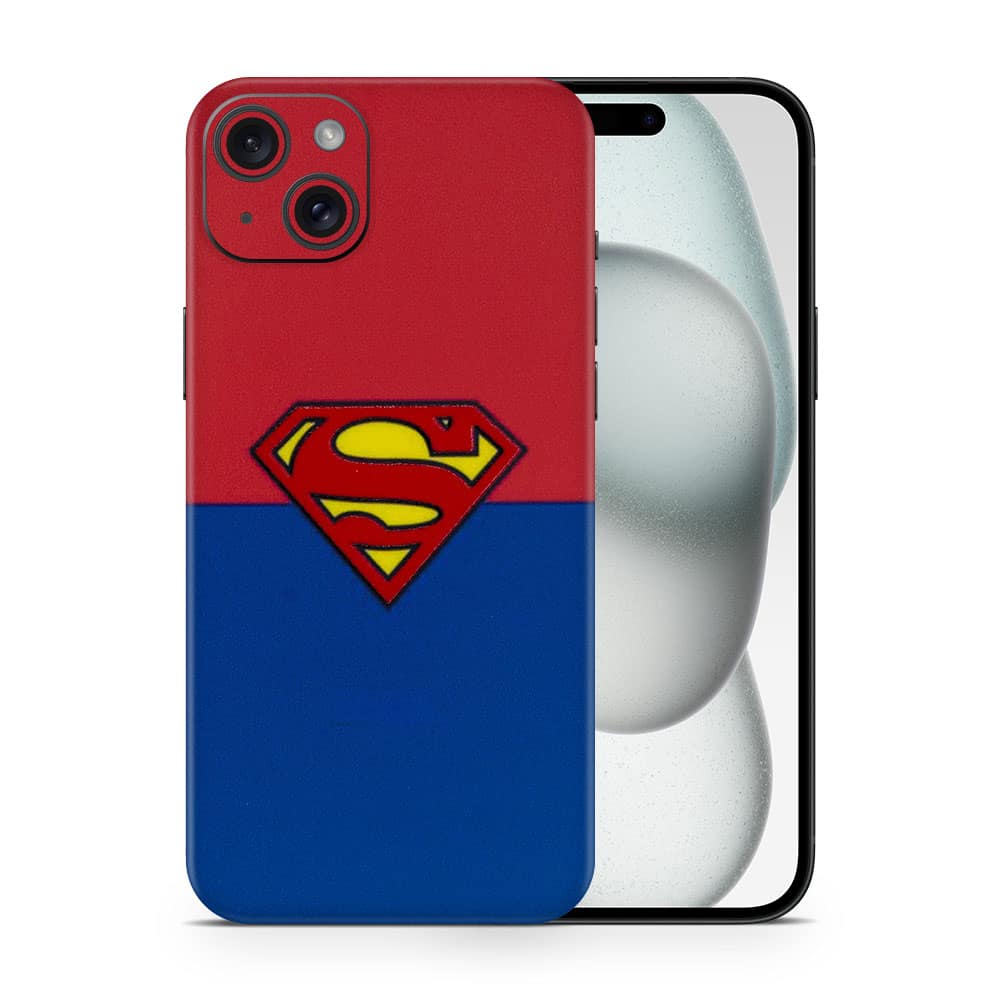 Iphone 15 plus superman 3d skin wrapitskin