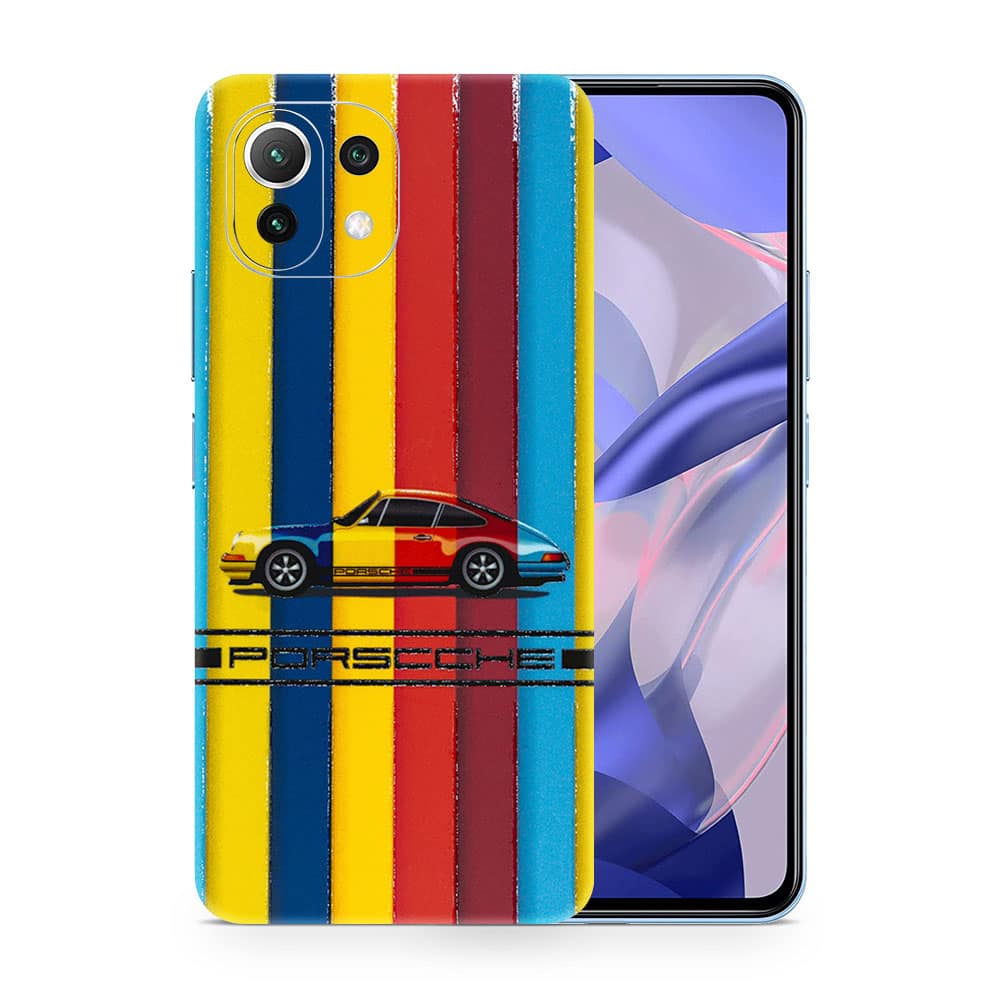Mi 11 lite porsche multicolor 3d skin wrapitskin