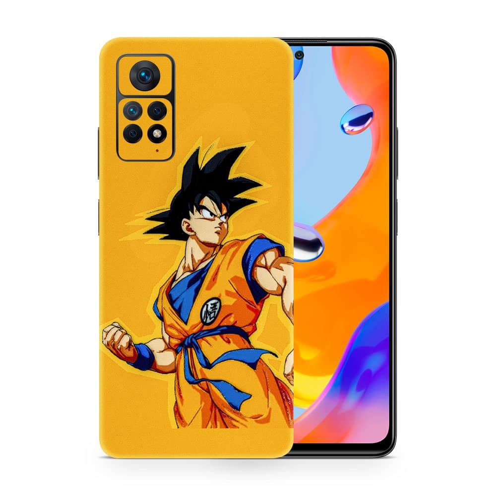 Redmi note 11 pro goku yellow 3d skin wrapitskin