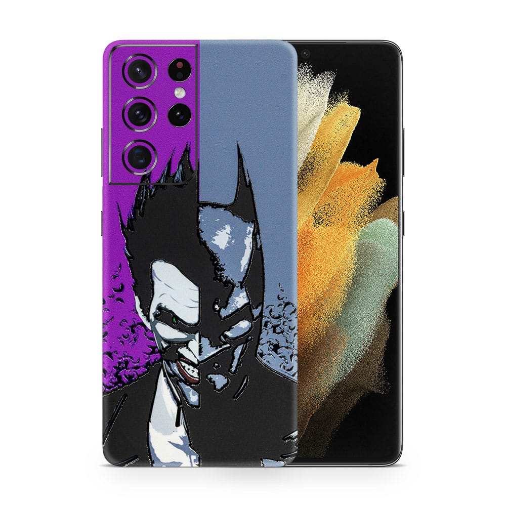 Galaxy s21 ultra batman vs joker 3d skin wrapitskin