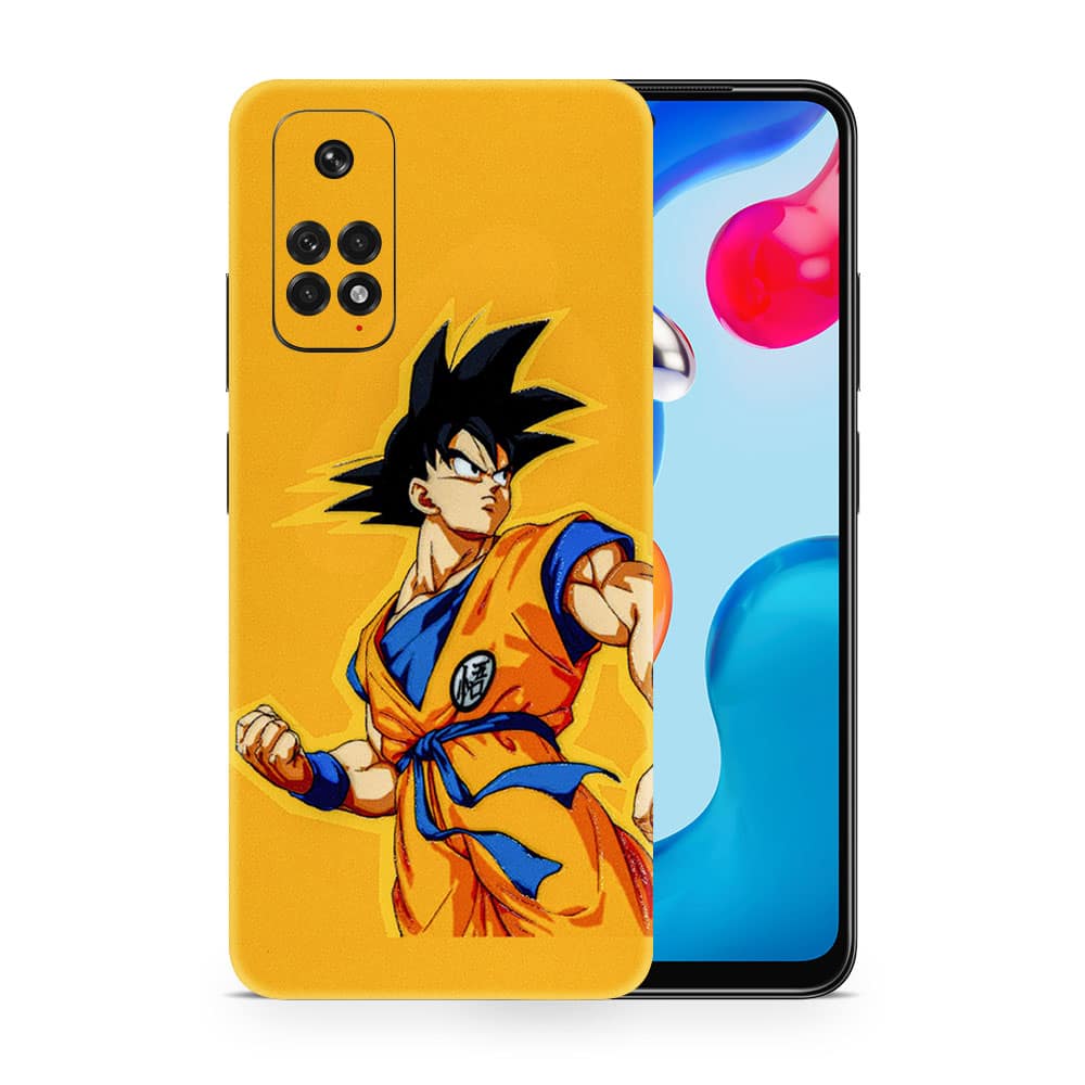 Redmi note 11 goku yellow 3d skin wrapitskin