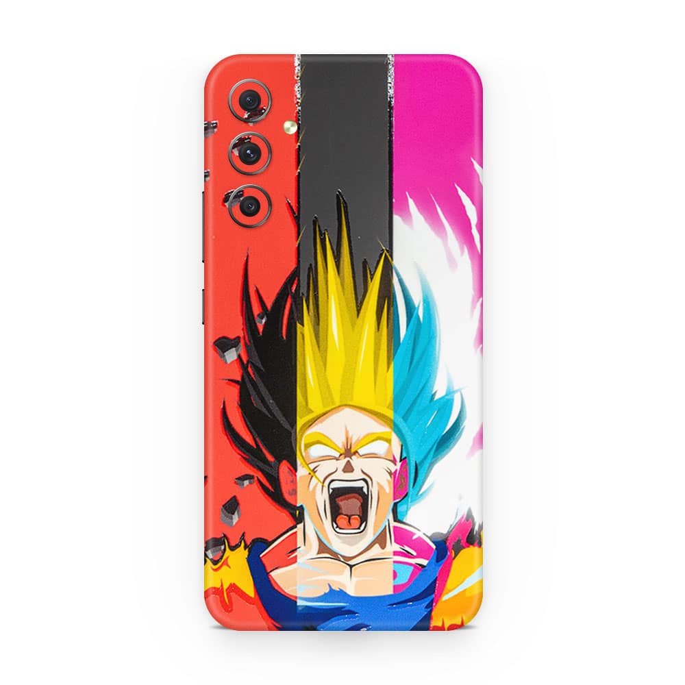 Galaxy a34 angry goku 3d skin wrapitskin
