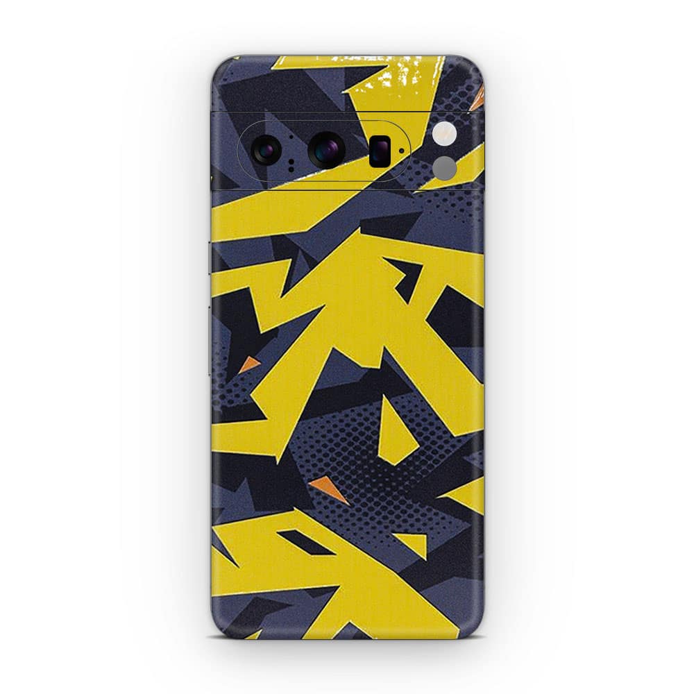 Pixel 8 pro abstract yellow 3d skin wrapitskin