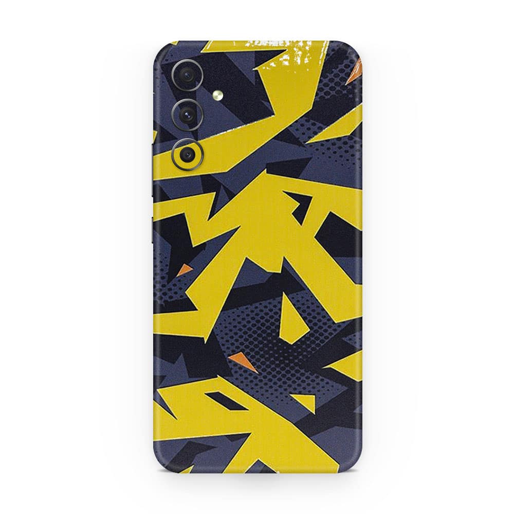 Galaxy a54 abstract yellow 3d skin wrapitskin