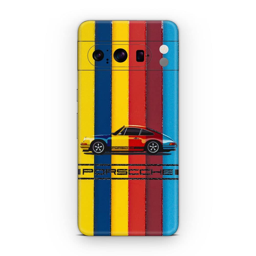 Pixel 8 pro porsche multicolor 3d skin wrapitskin