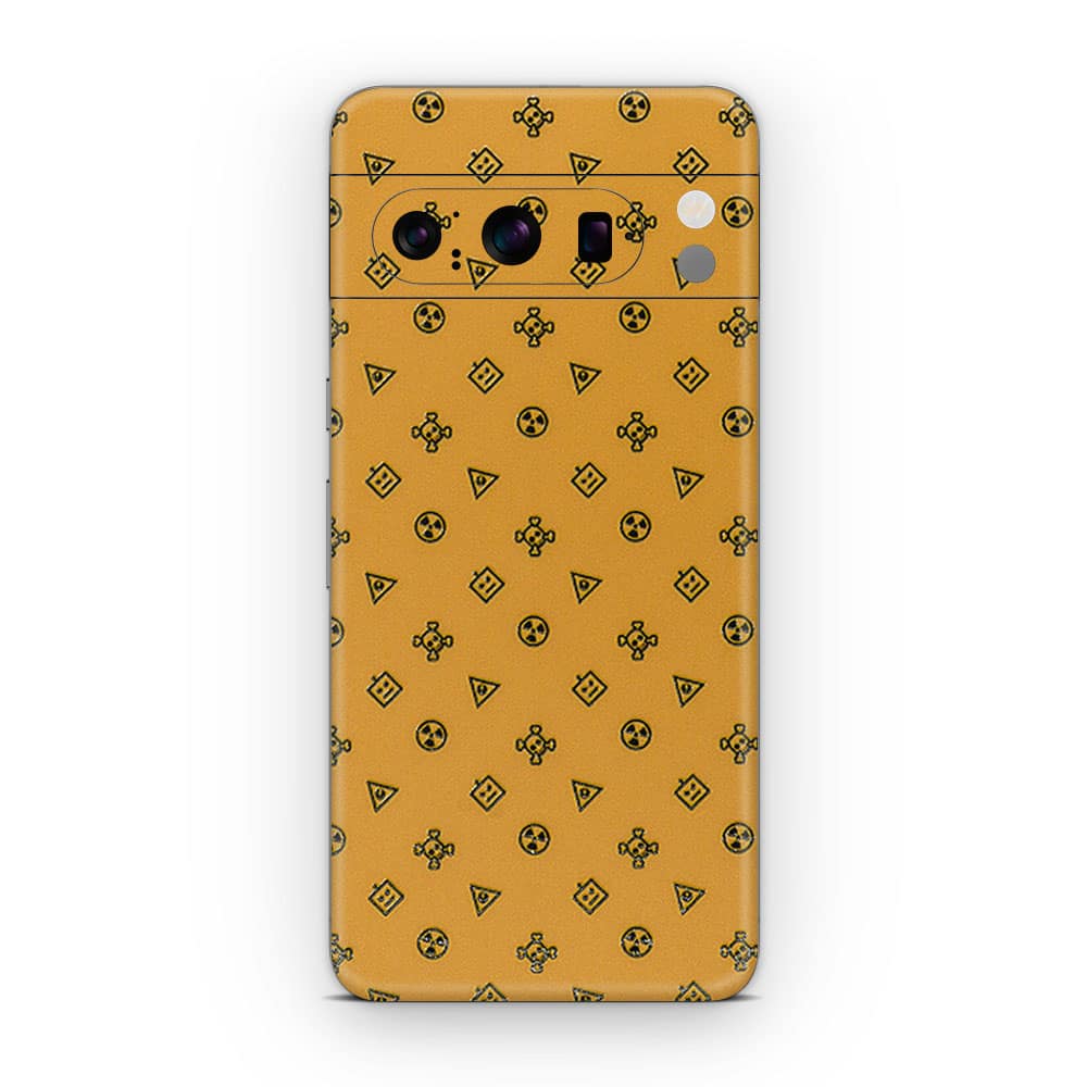 Pixel 8 pro yellow danger 3d skin | wrapitskin