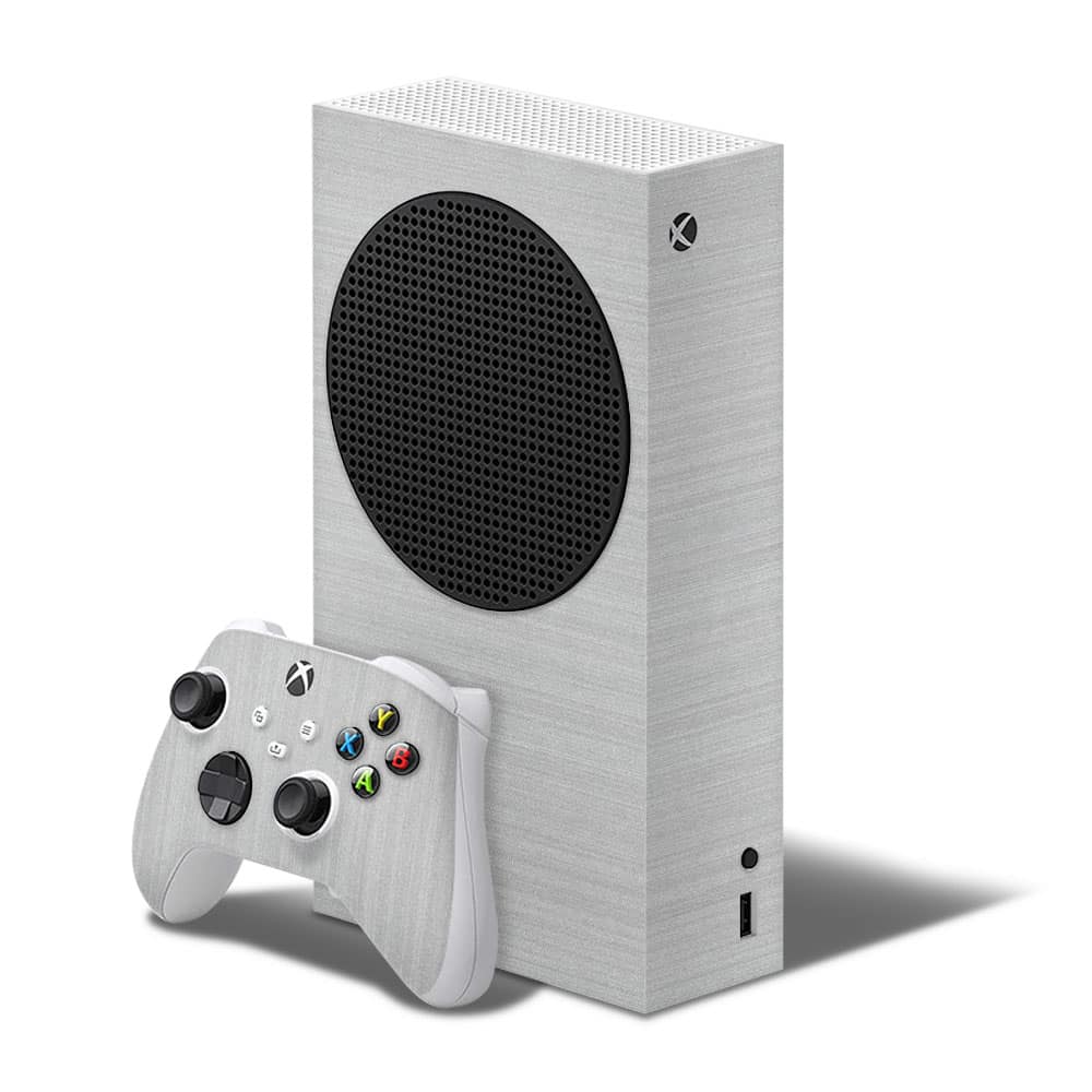 Xbox series s brushed metal steel skin wrapitskin