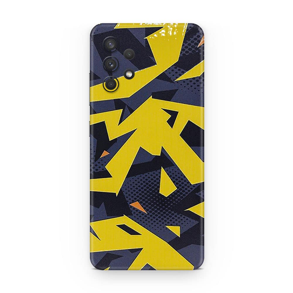 Galaxy a32 abstract yellow 3d skin wrapitskin