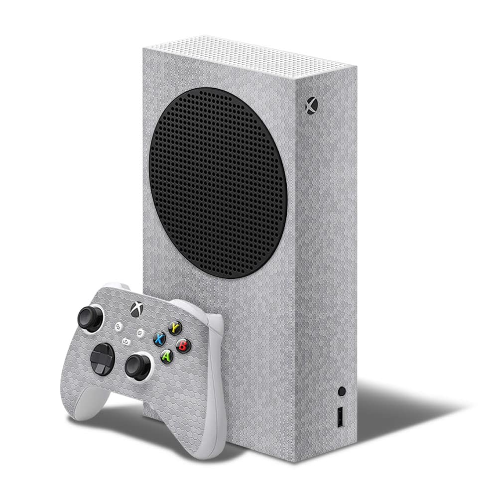Xbox series s honeycomb silver skin wrapitskin