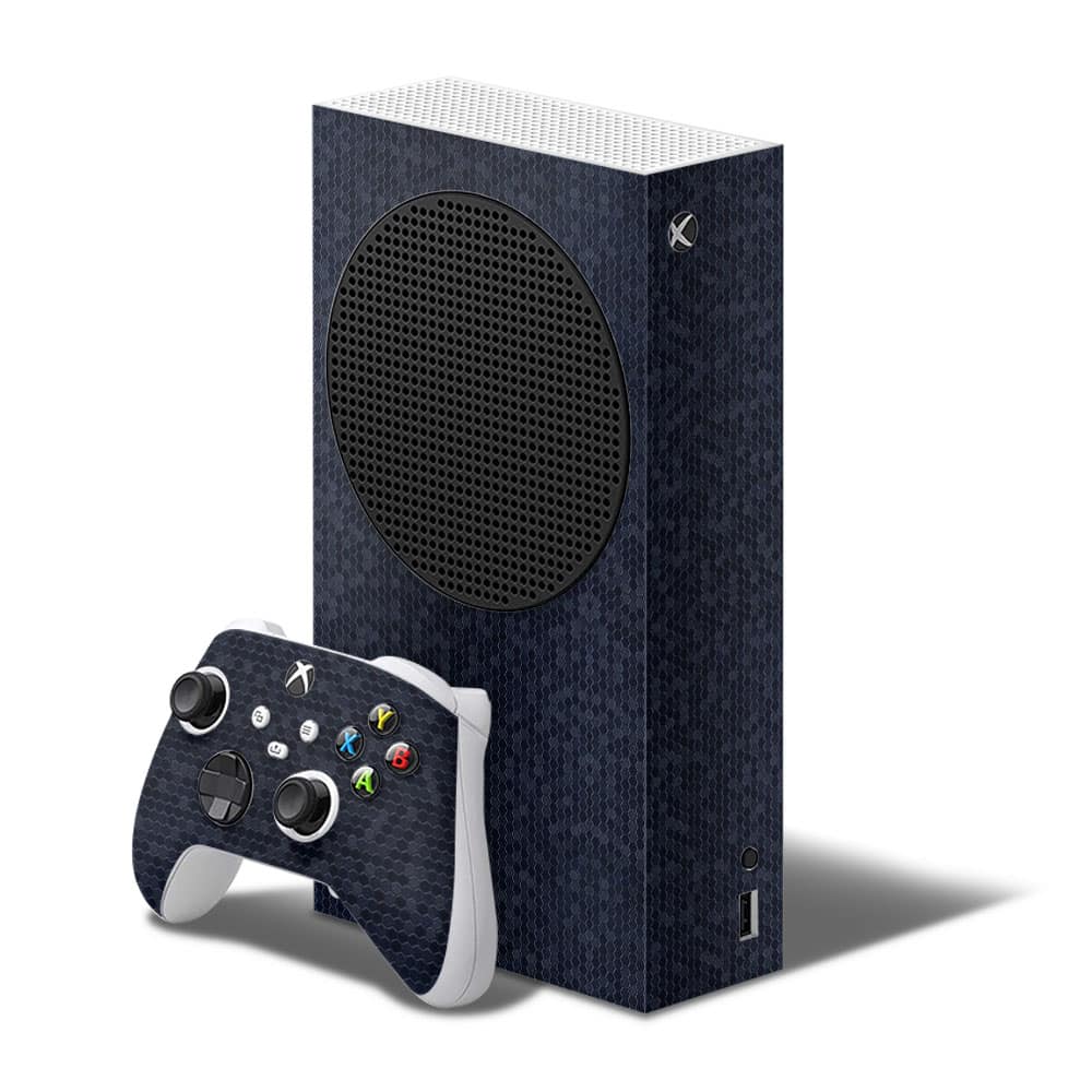 Xbox series s honeycomb blue skin wrapitskin