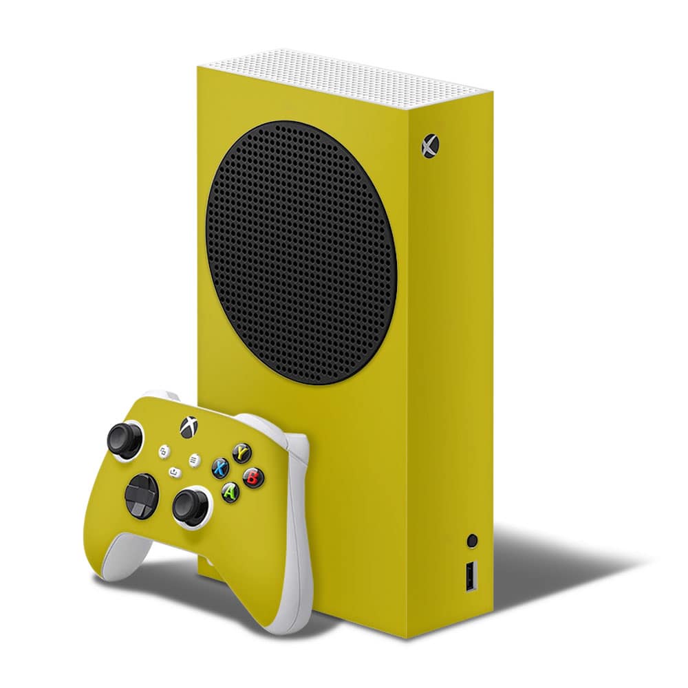 Xbox series s satin bitter yellow skin wrapitskin