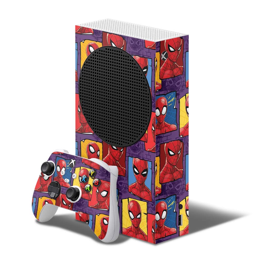 Xbox series s spidey's world skin wrapitskin