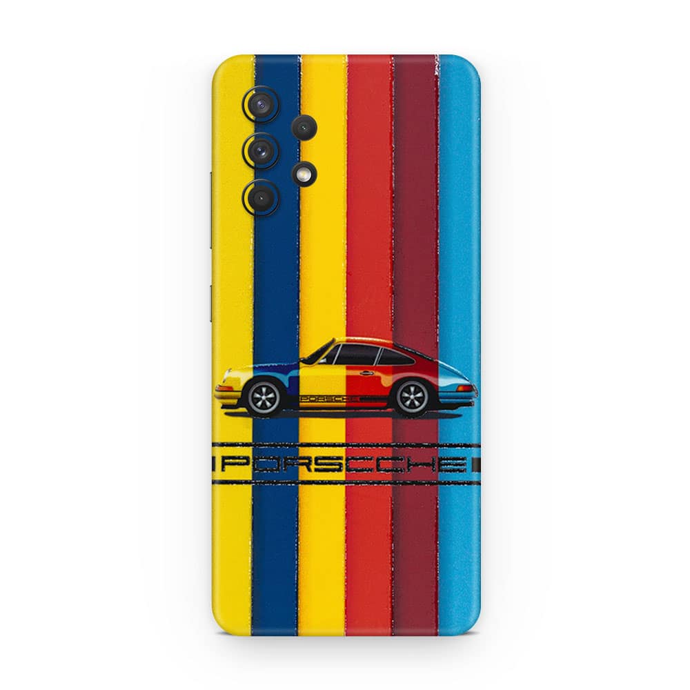 Galaxy a32 porsche multicolor 3d skin wrapitskin