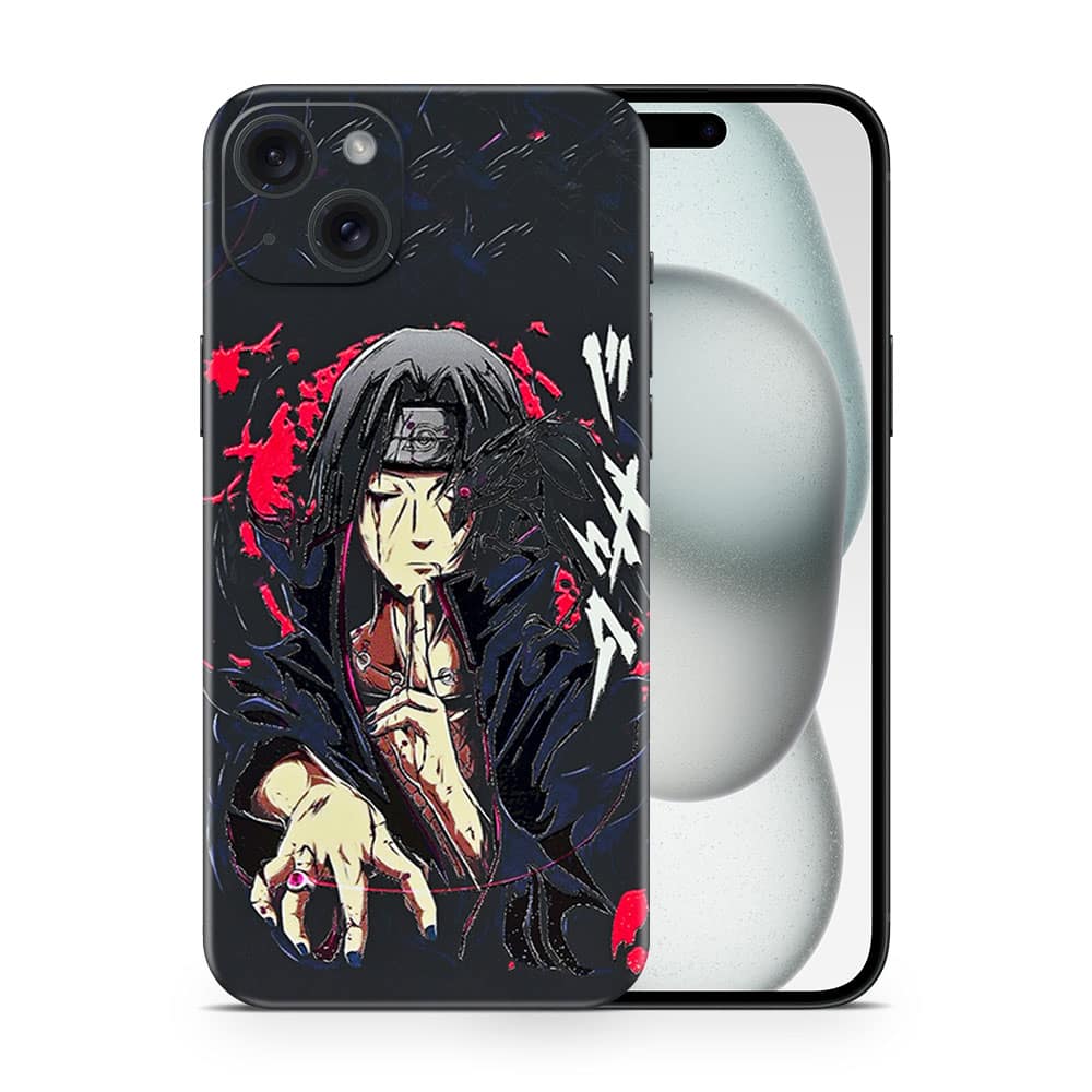 Iphone 15 itachi uchiha 3d skin wrapitskin